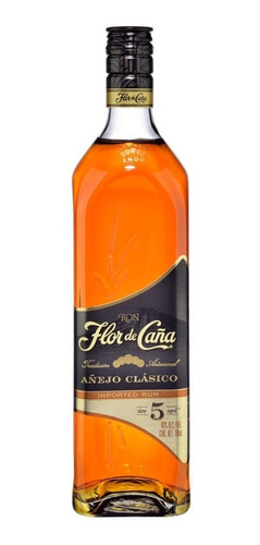 Botella Ron Flor De Caña Añejo 5 Años 750ml