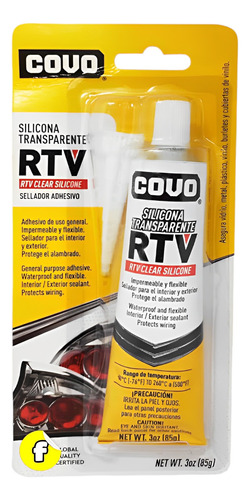 Silicona Transparente Rtv (sellador Adhesivo) Mayor Y Detal