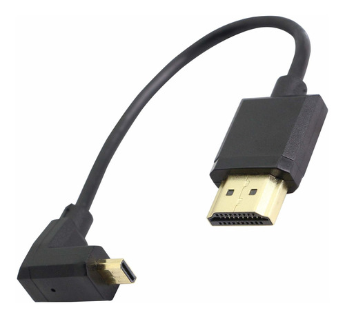 90 Grado Micro Hdmi Cable Adaptador Conector 4k 60hz 3d Vm