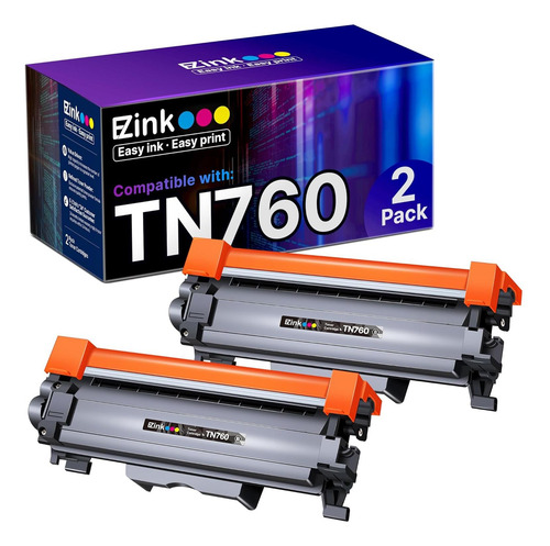 Cartuchos De Tóner E-z Ink Tn760 Compatibles Para Brother