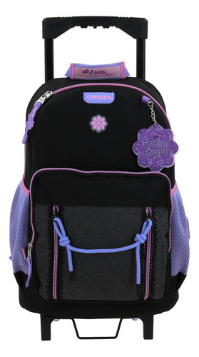 Mochila Grande Con Ruedas Fabrica Chenson Hg Happy Girl Tarlait