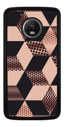 Funda Protector Para Motorola Moto Cuadros Rosa Bonito 02