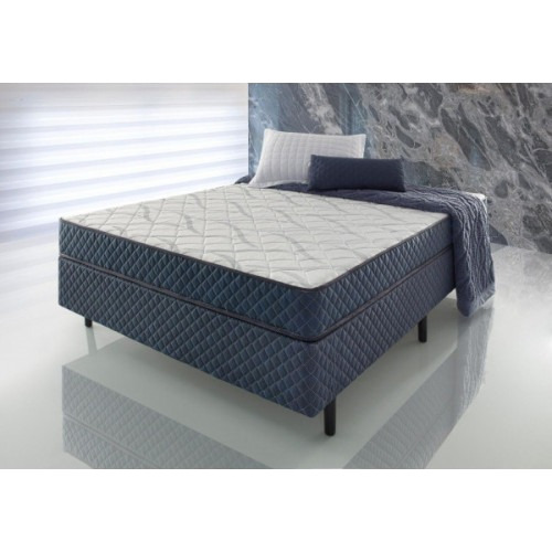 Sommier Resorte Pillow Top Espuma Ortopedico 2 Plazas Somier