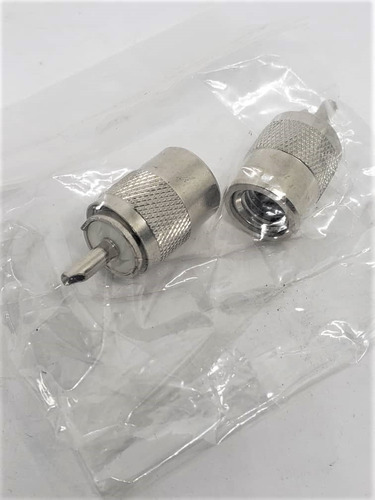 Imagen 7 de 10 de Conector Recto Cable Coaxial Pl259 Rg58 Rg142 Lmr195 Rg400