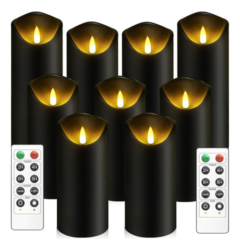 Velas De Luces Led Kakoya 9 Piezas, Con Control Remoto