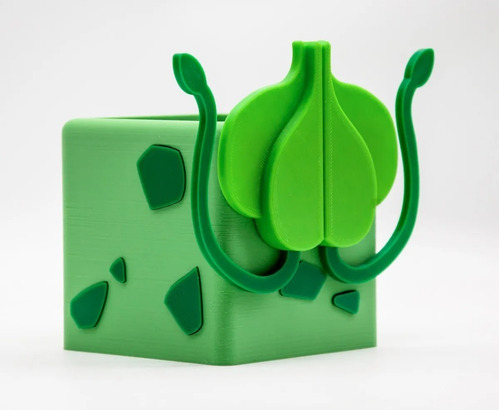Imagen 5 de 6 de Maceta - Lapicero Pokemon Cuatro Modelos Impresion 3d