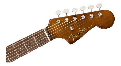 Guitarra Electroacústica Fender California Malibu Player para diestros natural nogal brillante