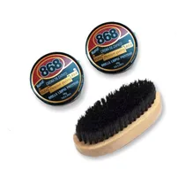Comprar Kit D Pulir Zapatos 2 Cremas Y 1 Cepillos De Lustrar Botas 
