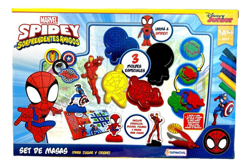 Set De Masas Y Moldes Spidey Spiderman Marvel Tapimovil