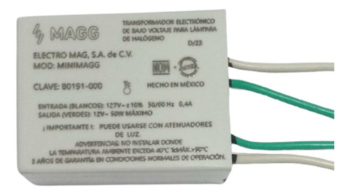 6 Piezas Transformador Electronico 127v A 12v 50w B0174-200