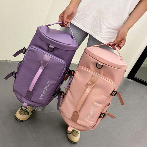 Bolsa De Viaje, Mochila Para Ordenador, Mochila Multiusos. Rosa Liso