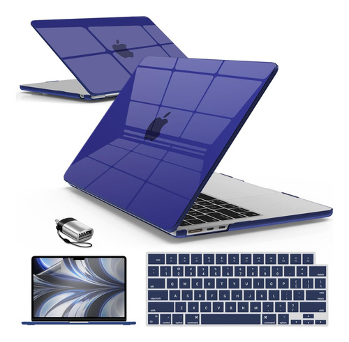 Funda Para Macbook Air 13 M2 Ibenzer -  Azul Brillante