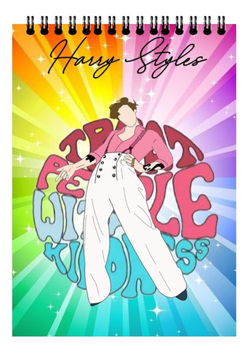 Croquera-cuaderno De Dibujo Harry Styles + Regalito