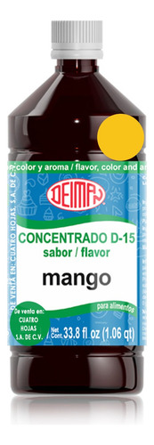 Concentrado Saborizante Sabor Mango D-15 Deiman 1 L.