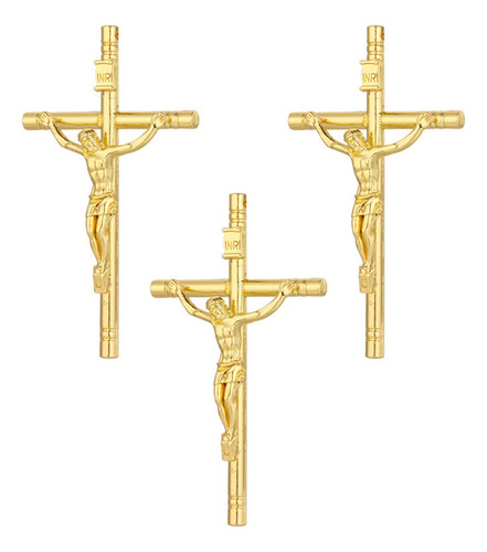 Colgantes De Crucifijo Grandes De 3 Piezas Jesús En La Cruz