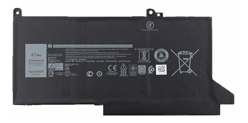 Bateria Dj1j0 11.4v 42wh 3500mah Dell Latitude 12 7280 7290 