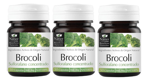 Brócoli X3 Natier Anti-inflamatorio 50 Cap C/u