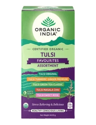 Te Orgánico Tulsi Variedades 25bol. Organic India