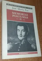 Comprar Memorias Postumas Tomo 2  Jose Maria Paz