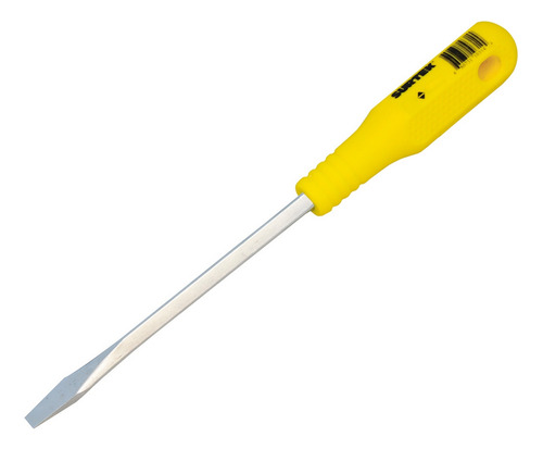 6 Destornilladores Mango Amarillo Punta Plana Surtek