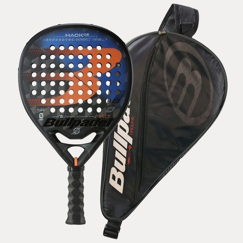 Pala Padel Bullpadel Hack 02 Pro Azul Eléctrico/naranja/negro/gris Plata