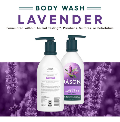 Gel De Baño Jason Lavender Calming 900 Ml Con Vitamina E Y B