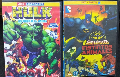 Imagen 6 de 10 de Batman, Superman, Hulk, Películas Animadas En Dvd