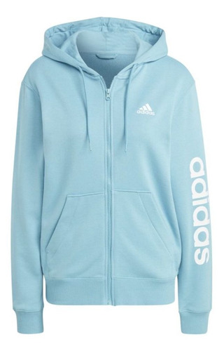 Moletom adidas Essentials Linear Capuz E Zíper Adulto Ic6865