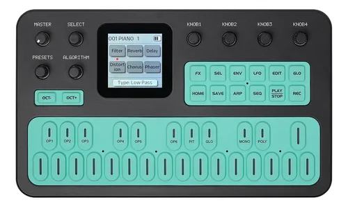と*む様 M-VAVE FM-1 シンセサイザー 新品同様 M-vave Fm-1 Sintetizador De Frequência Modulada 128 Presets