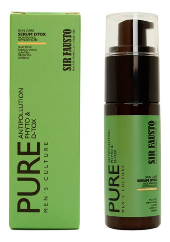 Sir Fausto Pure Serum Detox Crema Hidratante Facial X 30ml 