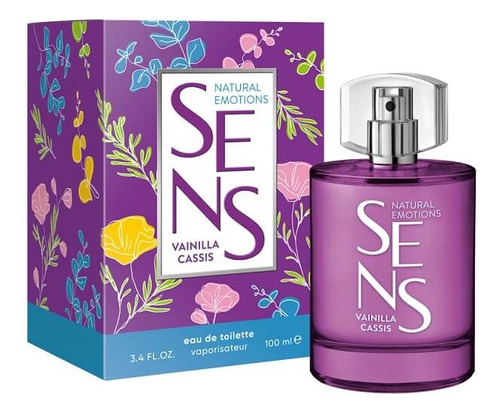 Perfume Sens Natural Emotions Edt X100ml Vainilla Cassis X2u