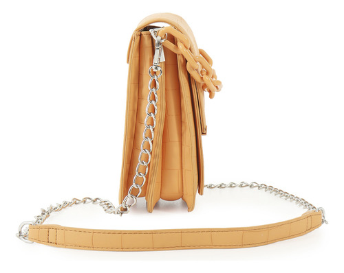 Bolsa Crossbody Cloe Evol V Chica Color Naranja