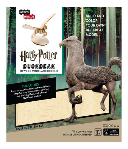 Harry Potter: Buckbeak - Libro Y Modelo Para Armar 3d-madera