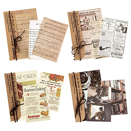 240 Hojas De Papel De Scrapbook Vintage, Suministros De...