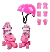 Comprar Patines 4 Ruedas Rollers Ajustable + Casco + Protectores 