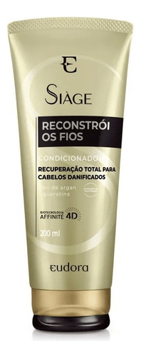 Condicionador Eudora Siàge Reconstrói Os Fios 200ml