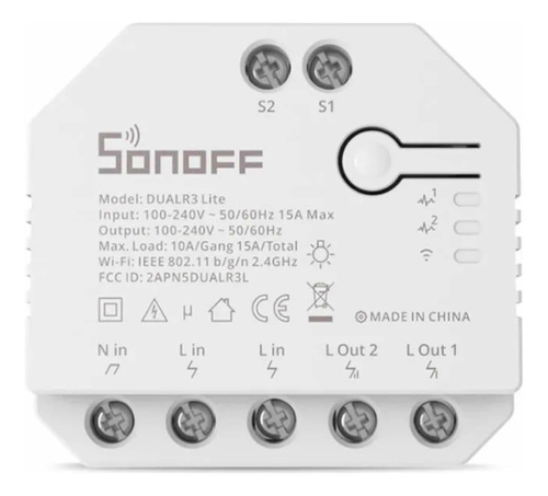 Sonoff Dual R3 Lite Interruptor Wifi Smart