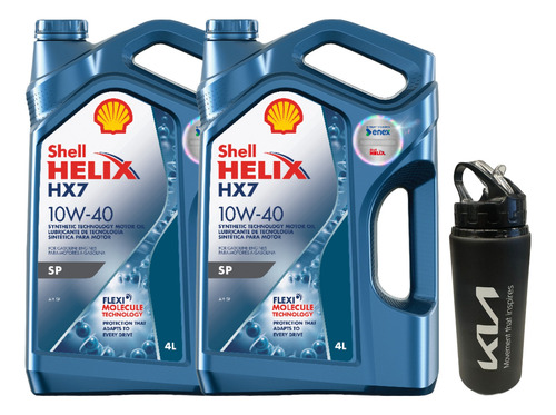 Aceite Motor 10w40 Shell Helix Hx7 Sp Pack 8 Litros