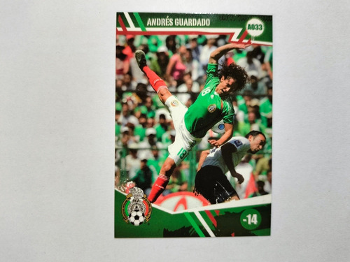 Tarjeta Futmatch El Tri A033 Andrés Guardado 