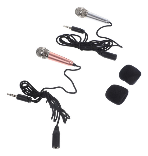 Micrófono Pequeño Para Karaoke Con Diseño Pequeño, 2 Unidade