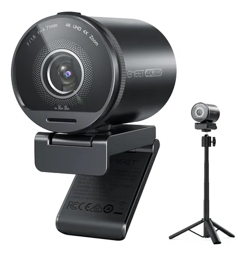 Camara Web Emeet S800 4k Con Tripode Ajustable Y Audio Claro