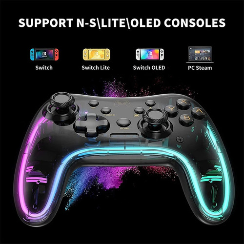 Joy Pad Switch Pro Rgb Compatible Con Pc / Lite / Oled (Reacondicionado)