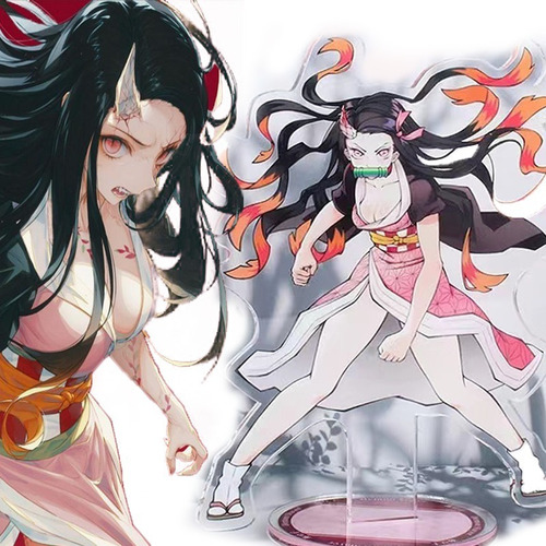 Decoração de mesa de várias figuras de anime em acrílico