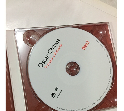 Oscar Chavez - Trovador Y Bohemio - Cd - Disco (Usado)