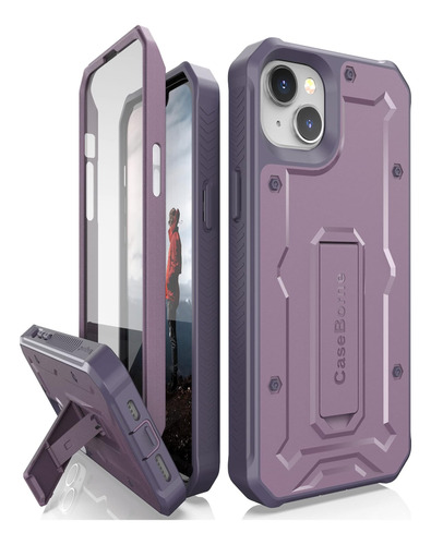 Funda Caseborne Para iPhone 14 Plus C/pant Kick Purple