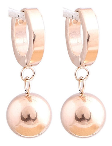 Aretes Acero Inox, Pinboll Rosado