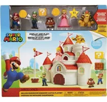 Comprar Super Mario Castillo Del Reino Champiñon Deluxe 5 Figuras