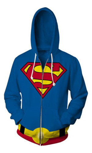 Sudadera De Cosplay 3d De Superman Con Diseño De Superhéroe