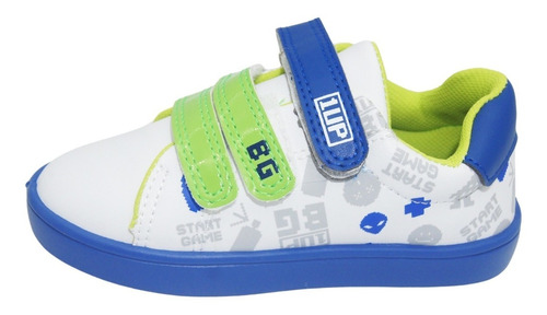 Tenis Gamer Niño Moda Bubble Gummers Mati Blanco/azul 14-19