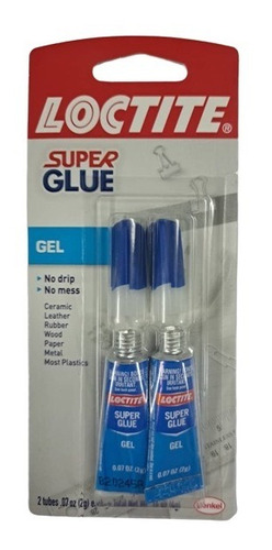 Pega Super Glue Gel Loctite 2 Gramos Blister De 2 Unidades